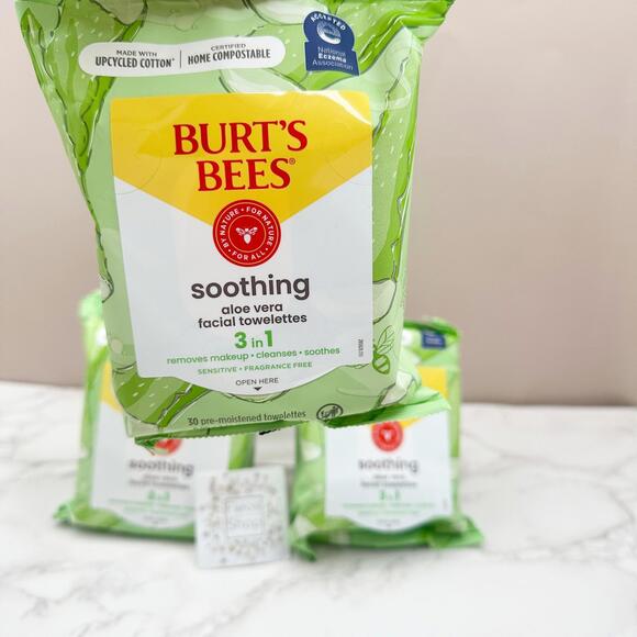 Burt's Bees Facial Wipes Towelettes Assorted Pack 30ct / Bundle 9 Packages - Picture 5 of 5